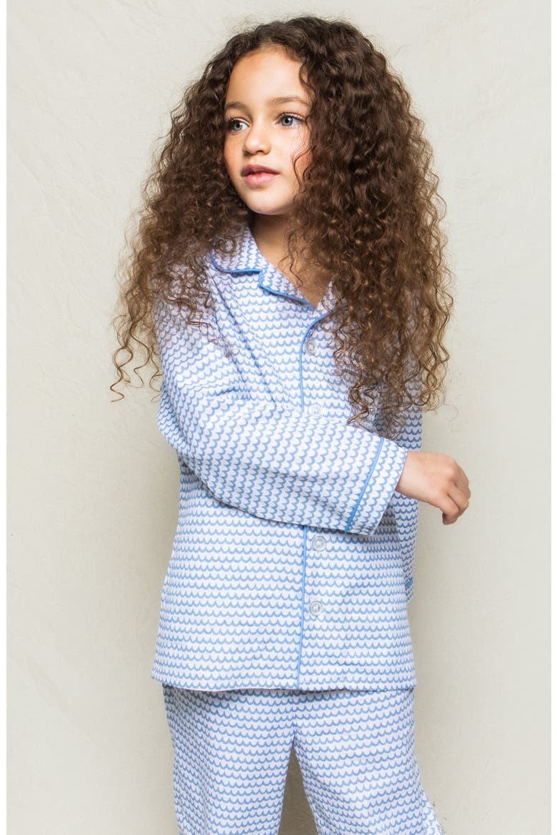 La Mer Pajama Set, Alternate, color, BLUE