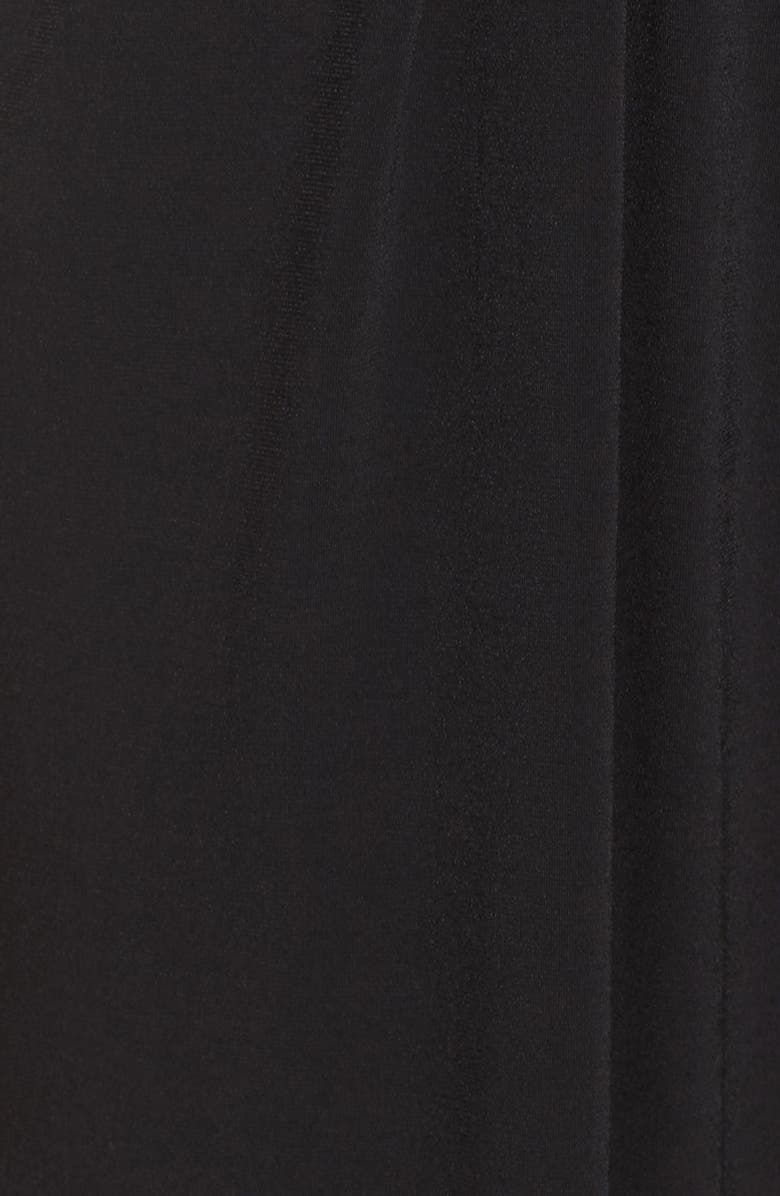 Vince Camuto Faux Wrap Jersey Jumpsuit, Alternate, color, Black