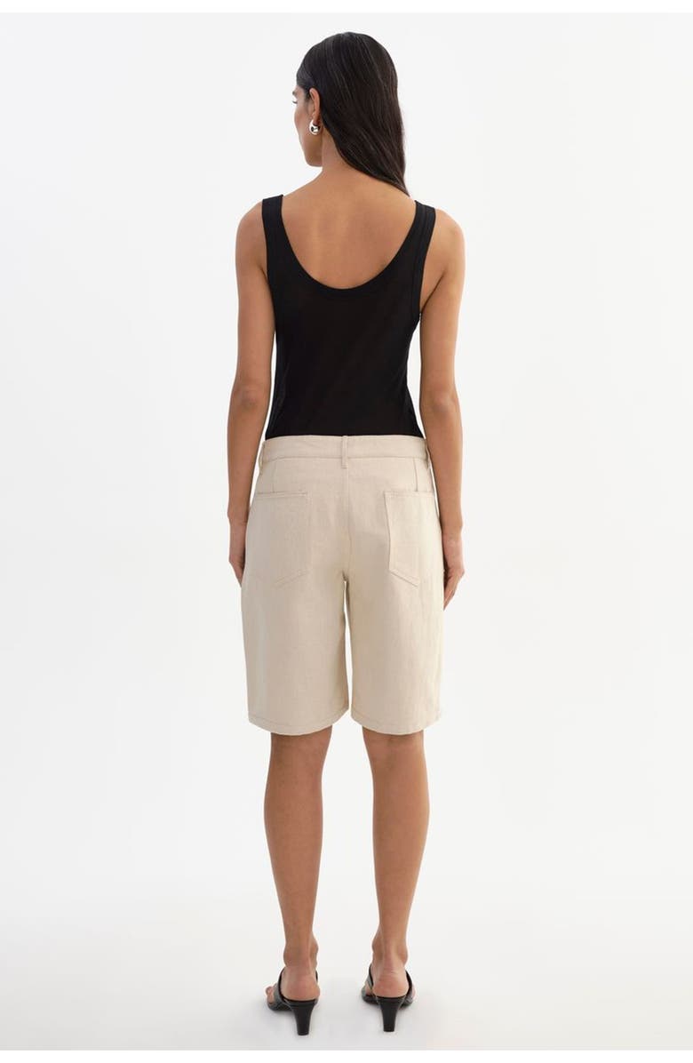 LAMARQUE Barry | Linen Twill Bermuda Shorts, Alternate, color, Natural