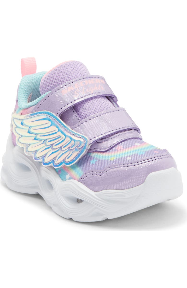 SKECHERS Kids' Twisty Glow Sneaker, Main, color, Lavender Multi