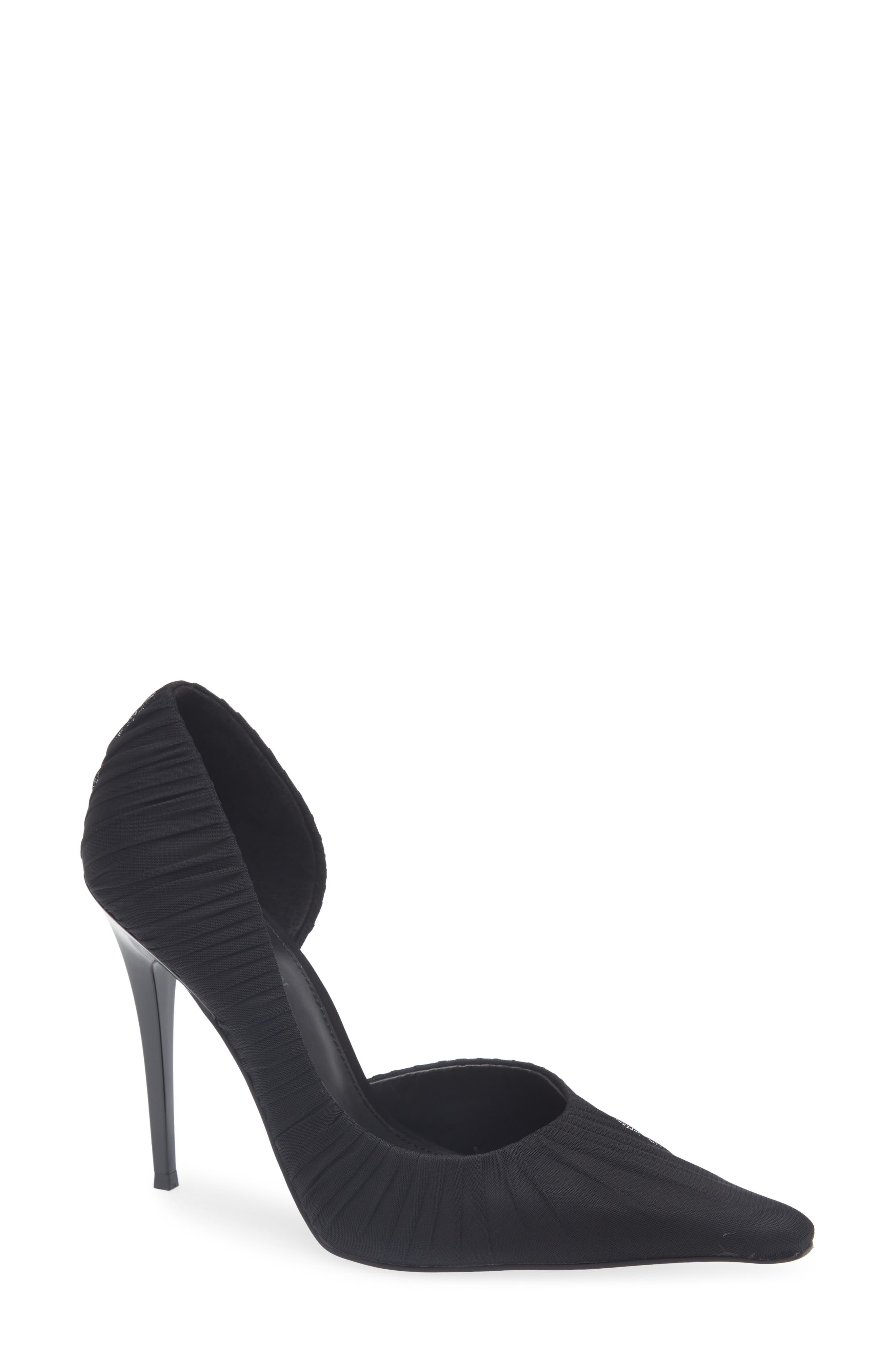 Steve Madden Elegant Pointed Toe d'Orsay Pump, Main, color, Black