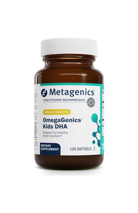 MetaKids DHA Children's Brain Eye and Immune Health Supplement 120 Softgels