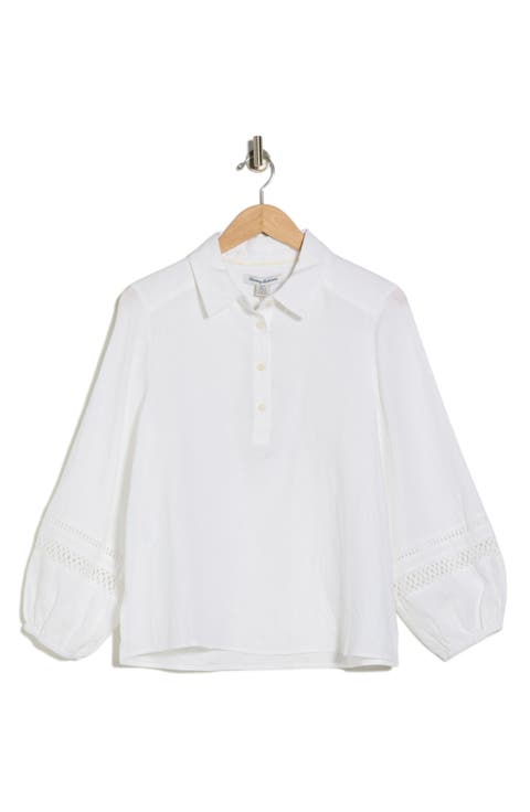 Coastalina Long Sleeve Linen Polo