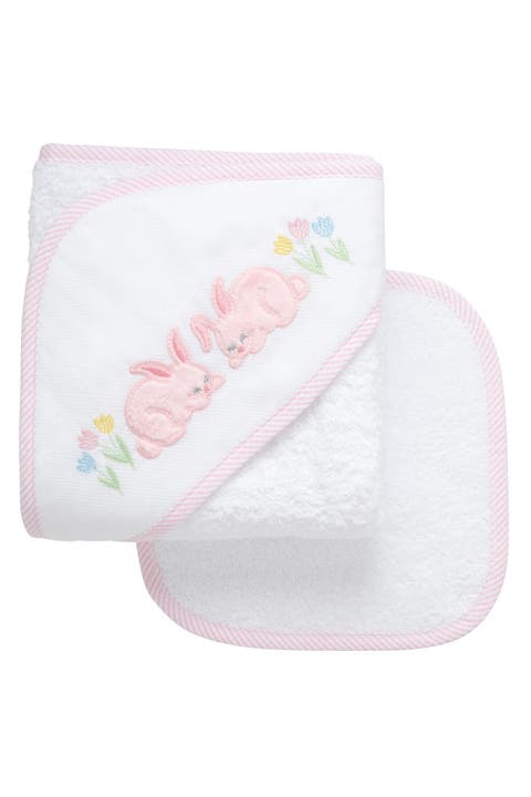 Playful Pals Hooded Towel & Washcloth Set