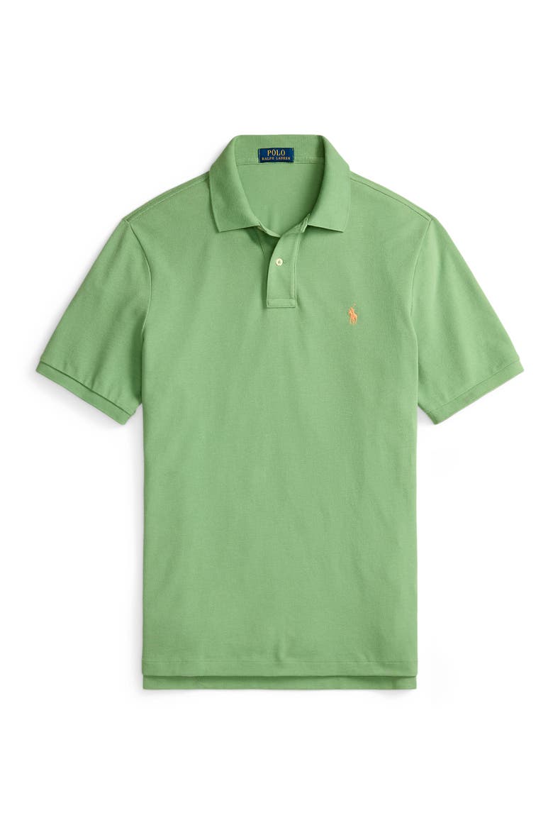 The Iconic Cotton Mesh Polo, Alternate, color, OUTBACK GREEN/ C2451