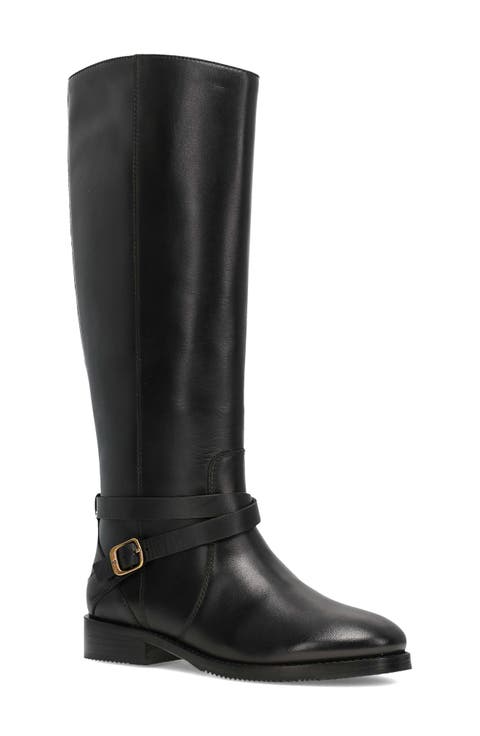 Melissa Belted Knee High Riding Boot (Women)