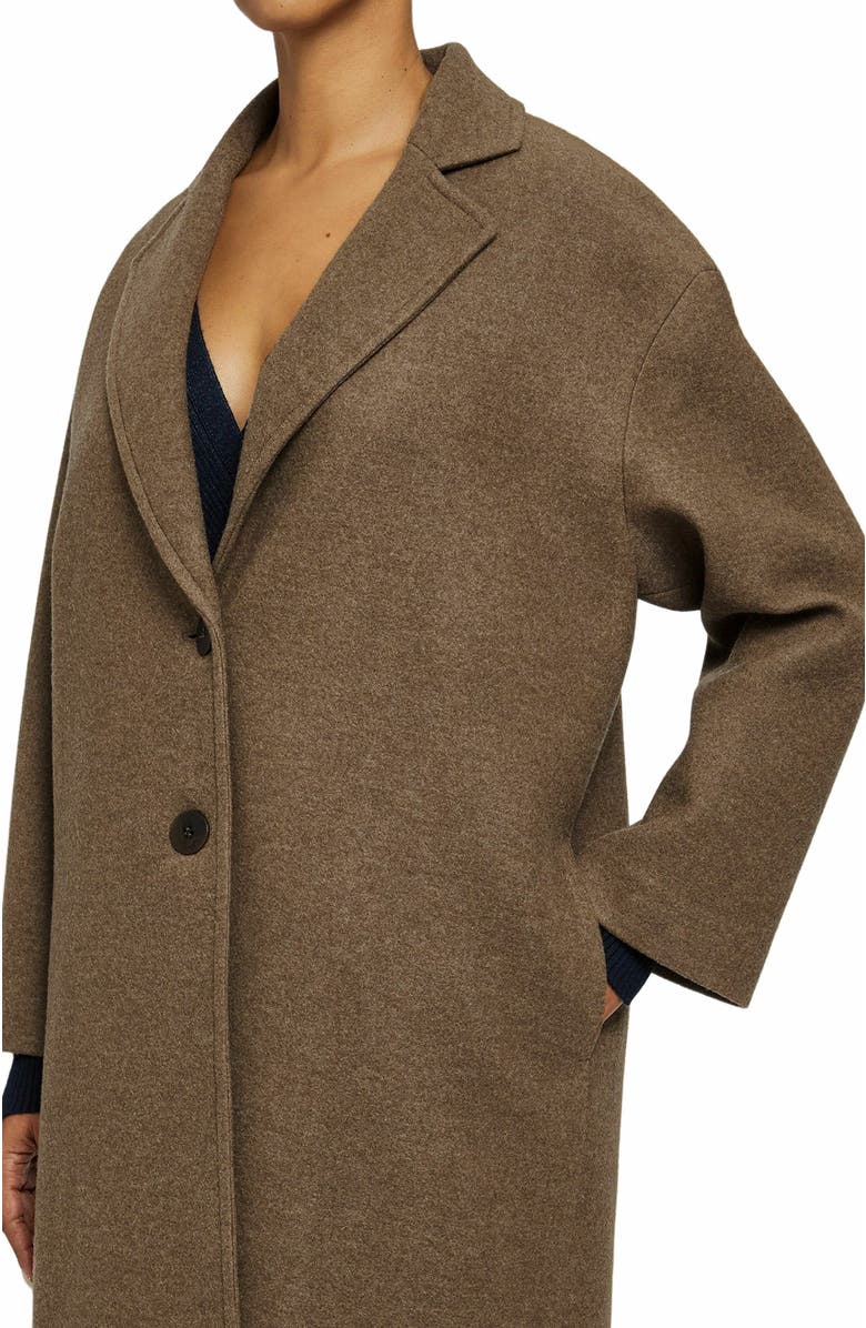 Santorelli HELENA Long Coat in Loro Piana Luxury Virgin Wool Fabric, Alternate, color, 