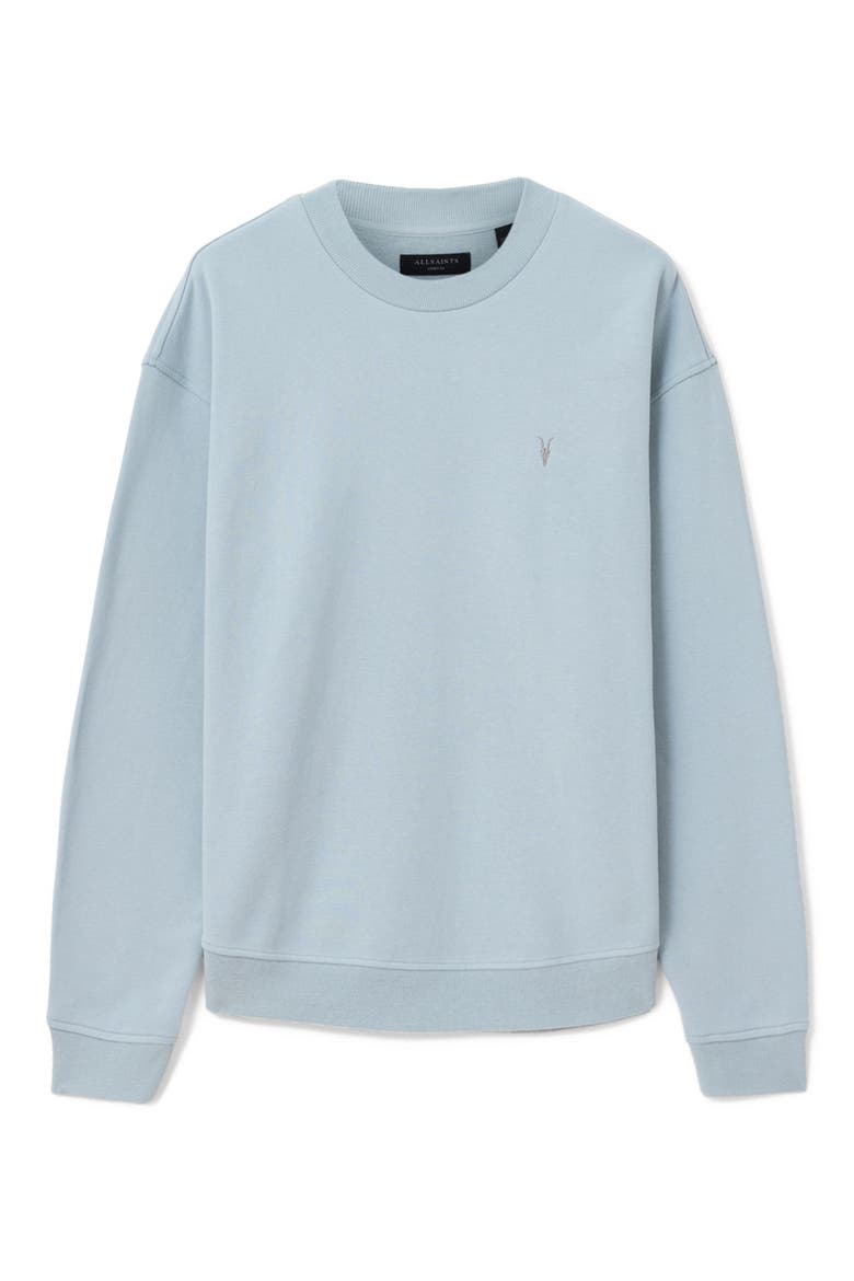 Asher Crewneck Sweatshirt, Alternate, color, MISTY BLUE