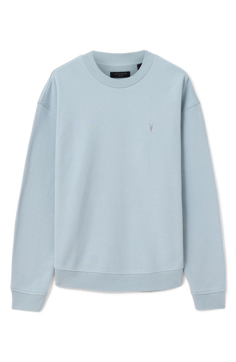 AllSaints Asher Crewneck Sweatshirt, Alternate, color, Misty Blue