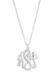 Monogram Pendant Necklace