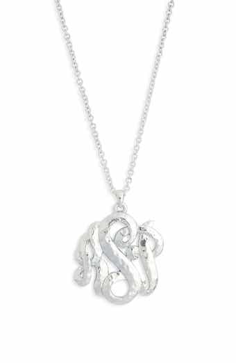 Monogram Pendant Necklace