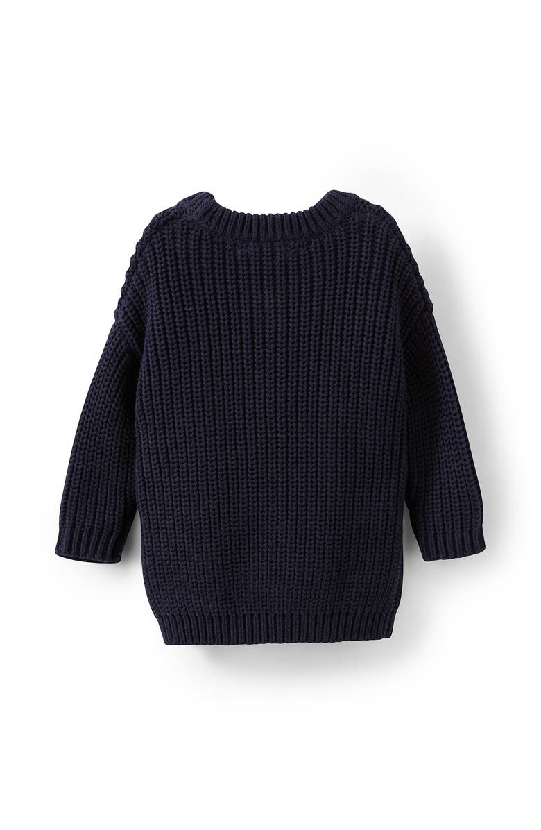 Cotton On Kids Connor Crew Neck Jumper, Alternate, color, Navy Ink