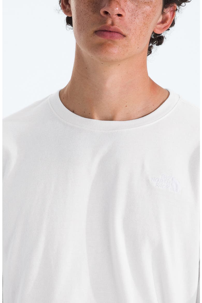 Evolution Simple Dome Long Sleeved T-shirt, Alternate, color, TNF WHITE