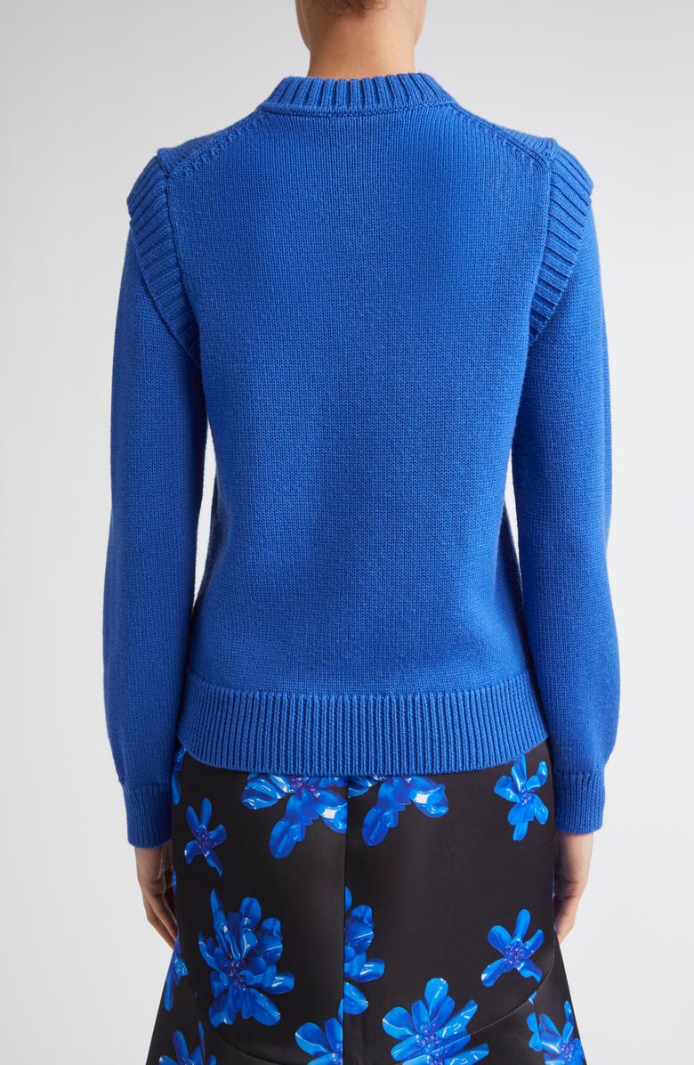 Emilia Wickstead Kit Merino Wool Sweater, Alternate, color, Cobalt Blue