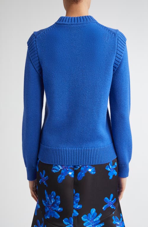 Emilia Wickstead Kit Merino Wool Sweater In Blue