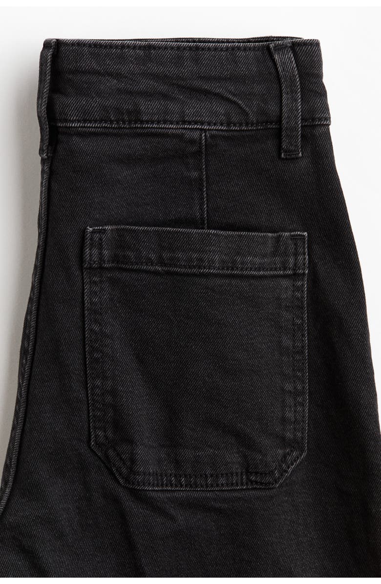 H&M Wide High Jeans, Alternate, color, Dark Denim Gray