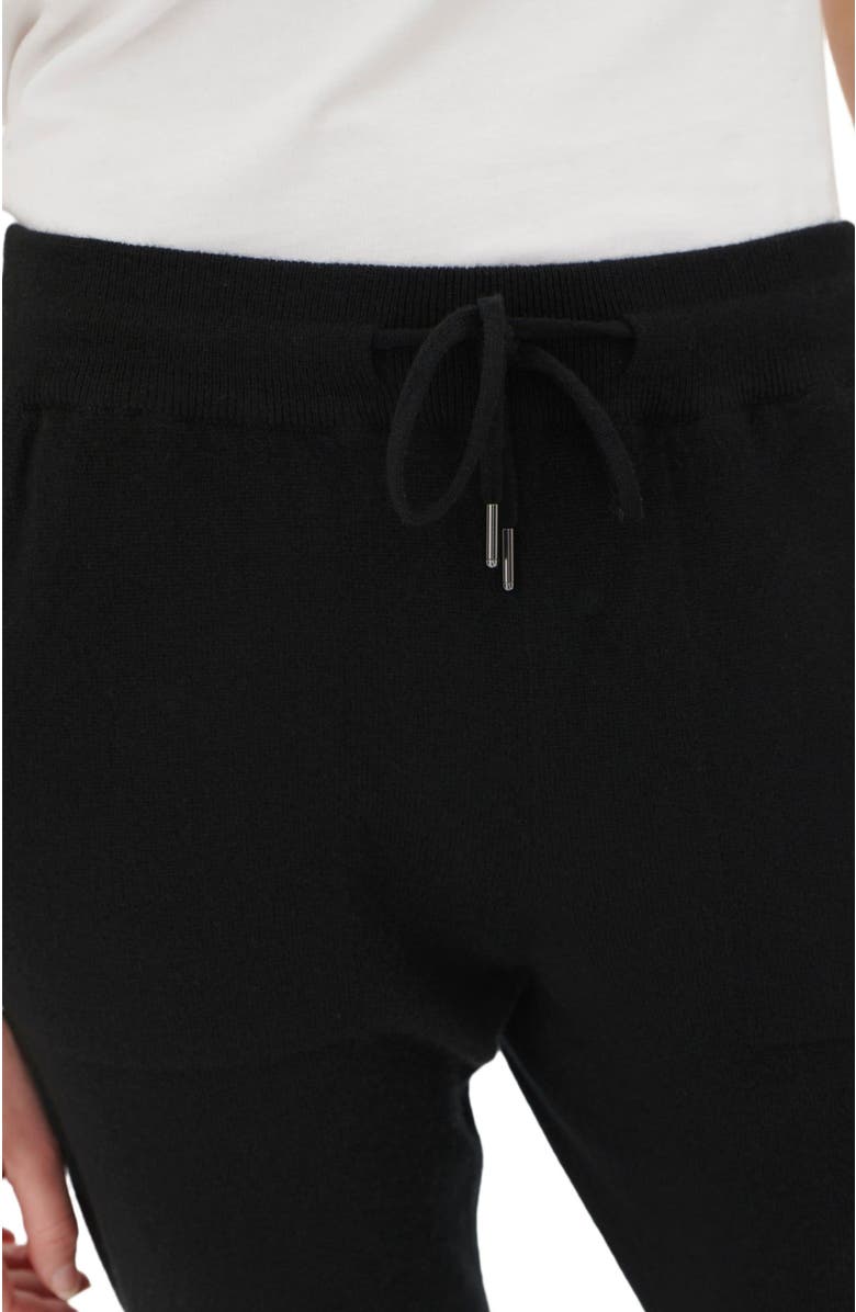 GOBI Mongolian Cashmere Cuffed Cashmere Jogger, Alternate, color, Black