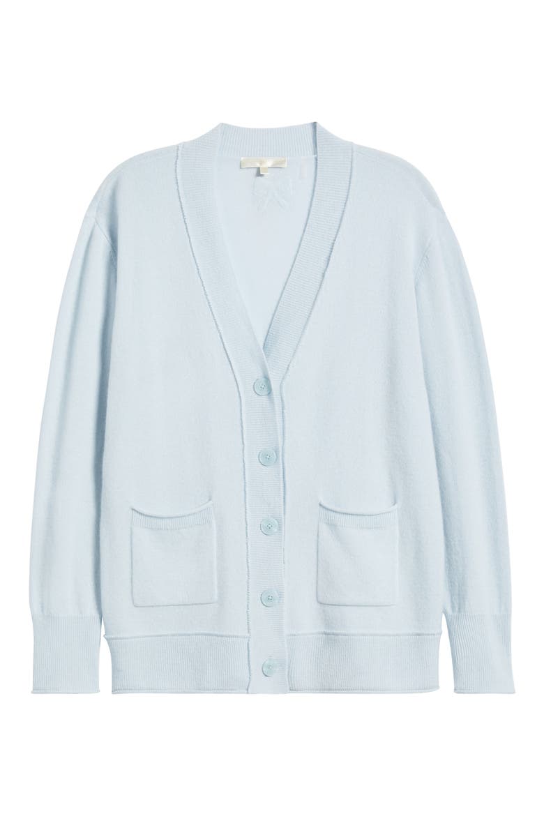 Applene Cashmere Cardigan, Alternate, color, SEAGLASS BLUE