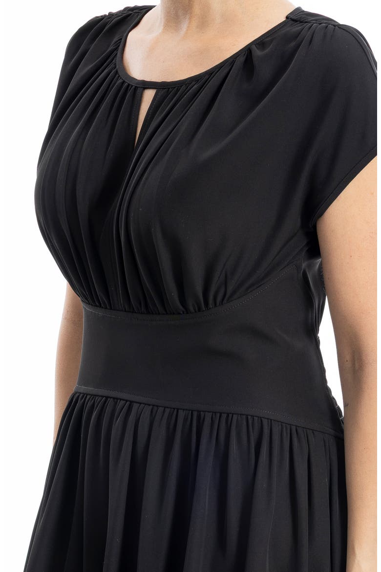 Front Keyhole Maxi Dress, Alternate, color, BLACK