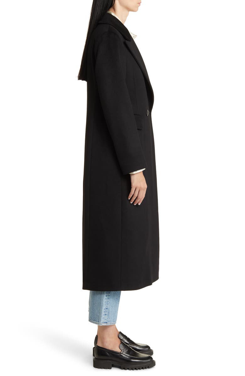 Fleurette Leo Double Breasted Longline Cashmere Coat, Alternate, color, 