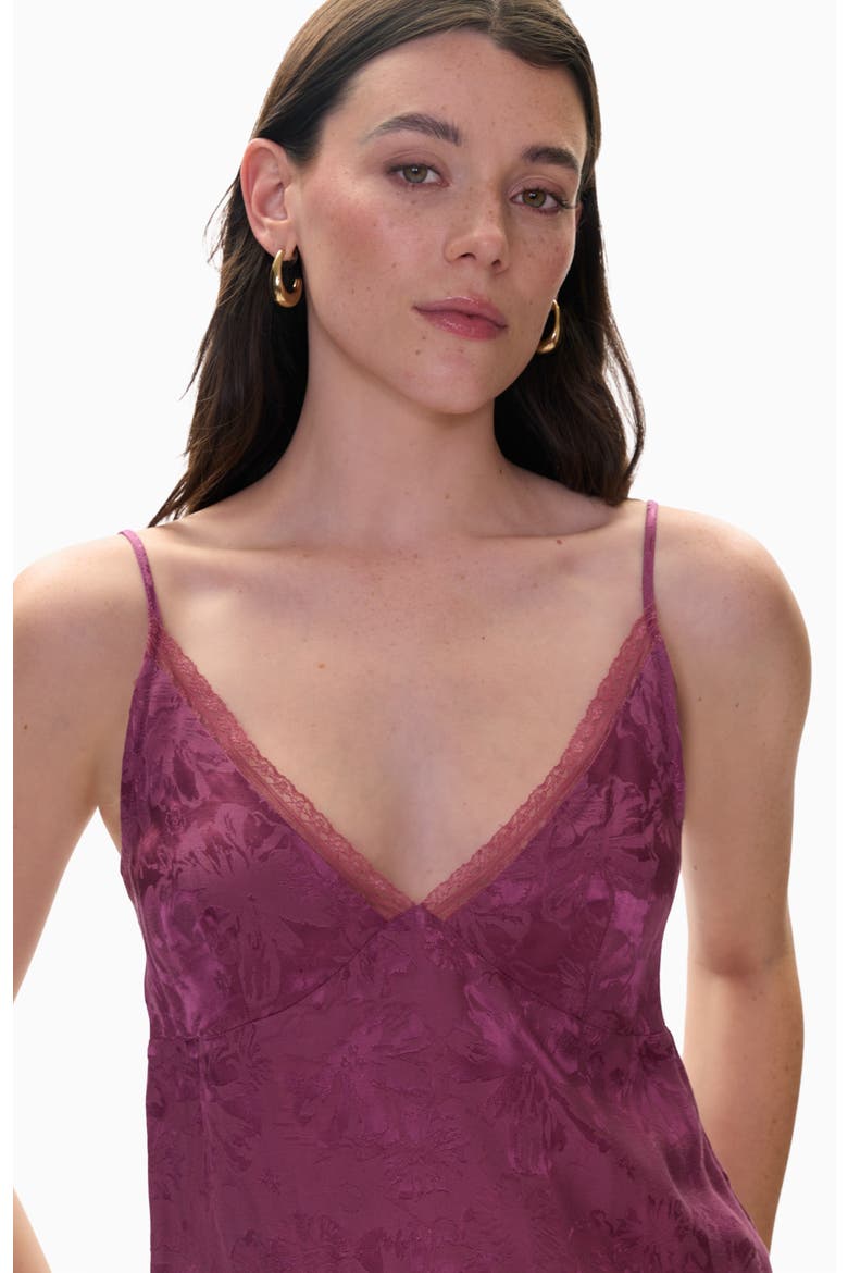 Amber Jacquard Cami, Alternate, color, Plum