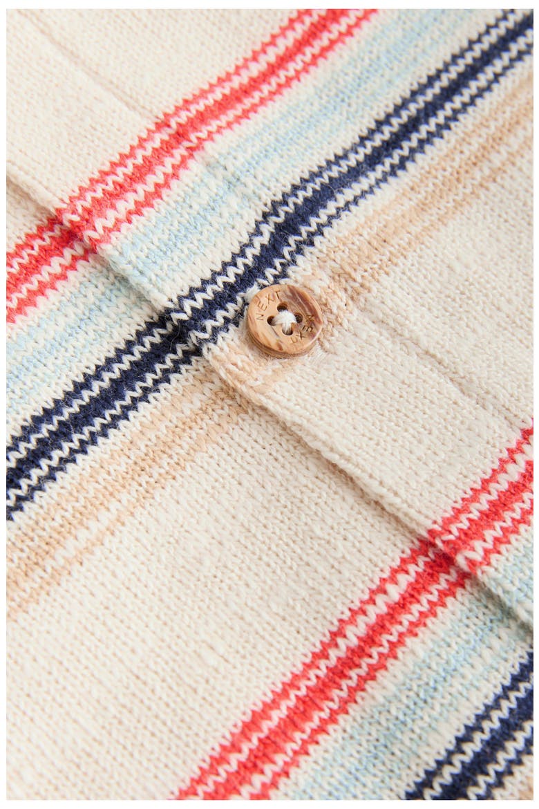 Nautical Stripe Romper, Alternate, color, RED