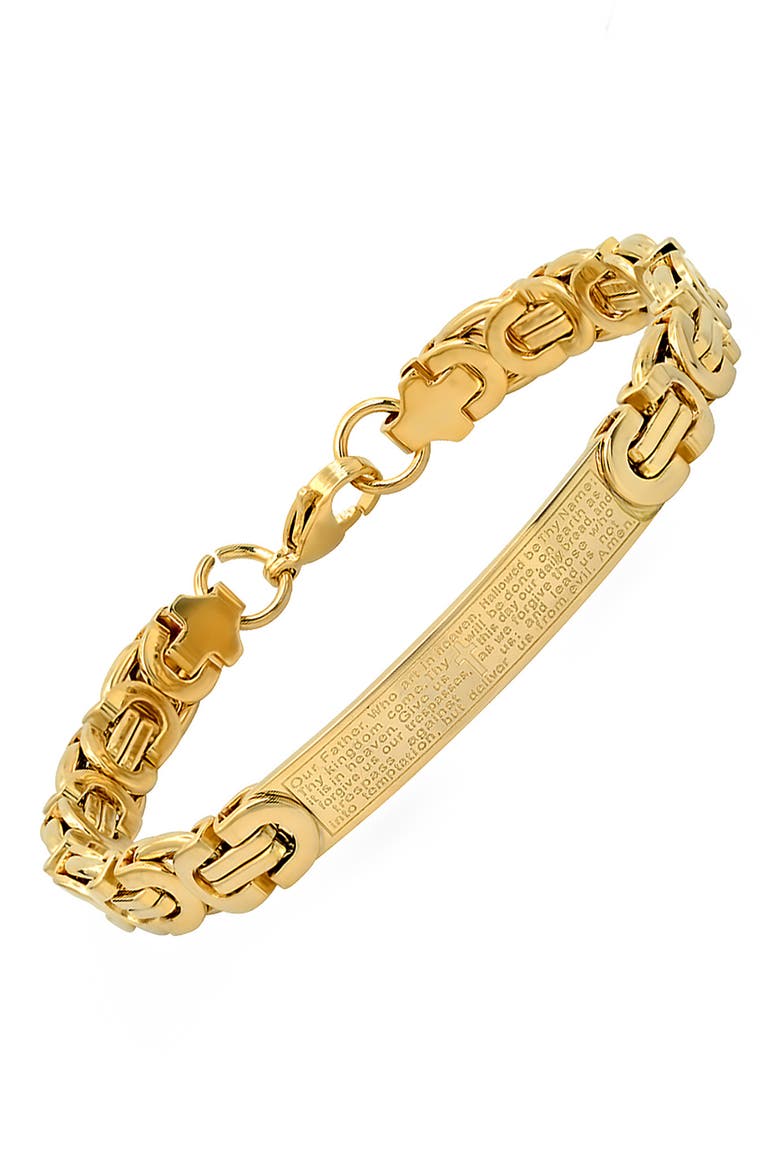 Serenity Prayer ID Bracelet, Alternate, color, GOLD