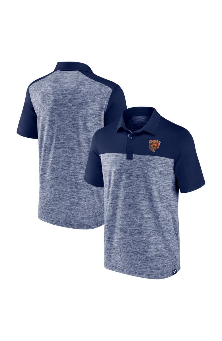 FANATICS Men's Fanatics  Heather Navy Chicago Bears Clutch Polo, Main, color, 