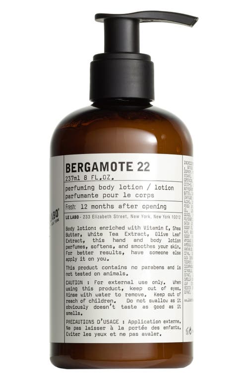Le Labo Bergamote 22 Body Lotion  product