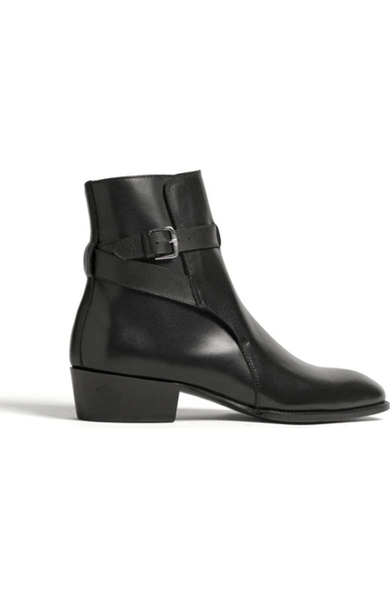 Anthony Veer Wexford Jodhpur Boot, Alternate, color, Obsidian Black Leather