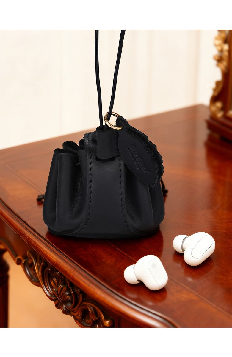 OLD TREND Buki Genuine Leather Mini Charm, Alternate, color, Black