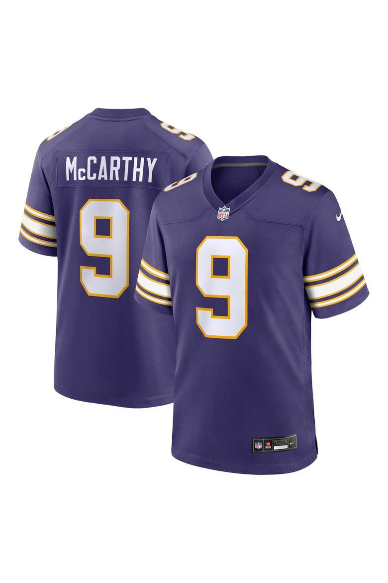 Men's Nike J.J. McCarthy Purple Minnesota Vikings 2nd Alternate  Player Game Jersey, Alternate, color, Purple