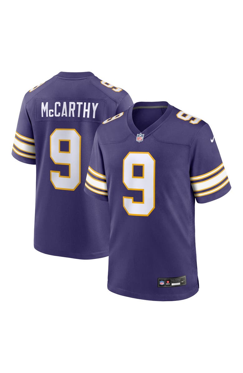 Nike Men's Nike J.J. McCarthy Purple Minnesota Vikings 2nd Alternate  Player Game Jersey, Alternate, color, Purple