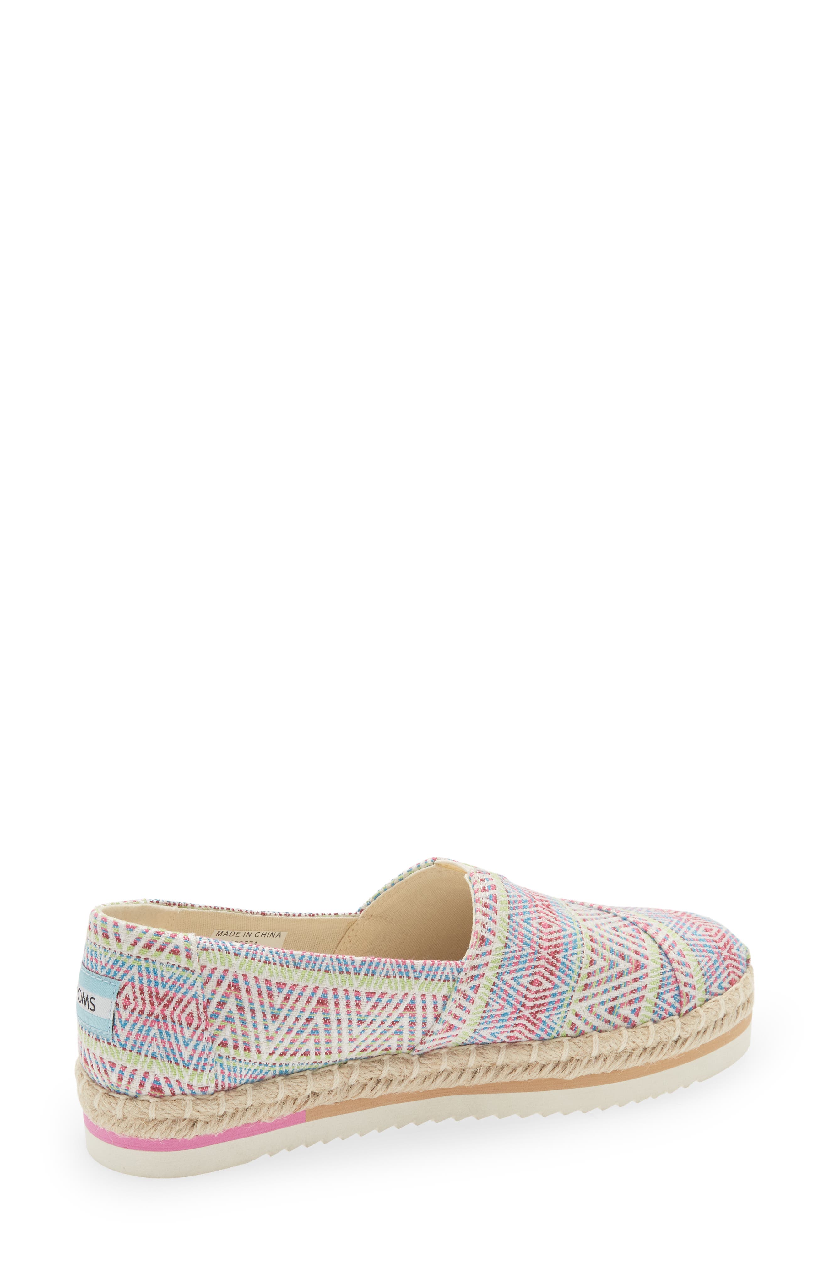 TOMS Alpargata Woven Platform Espadrille, Alternate, color, 