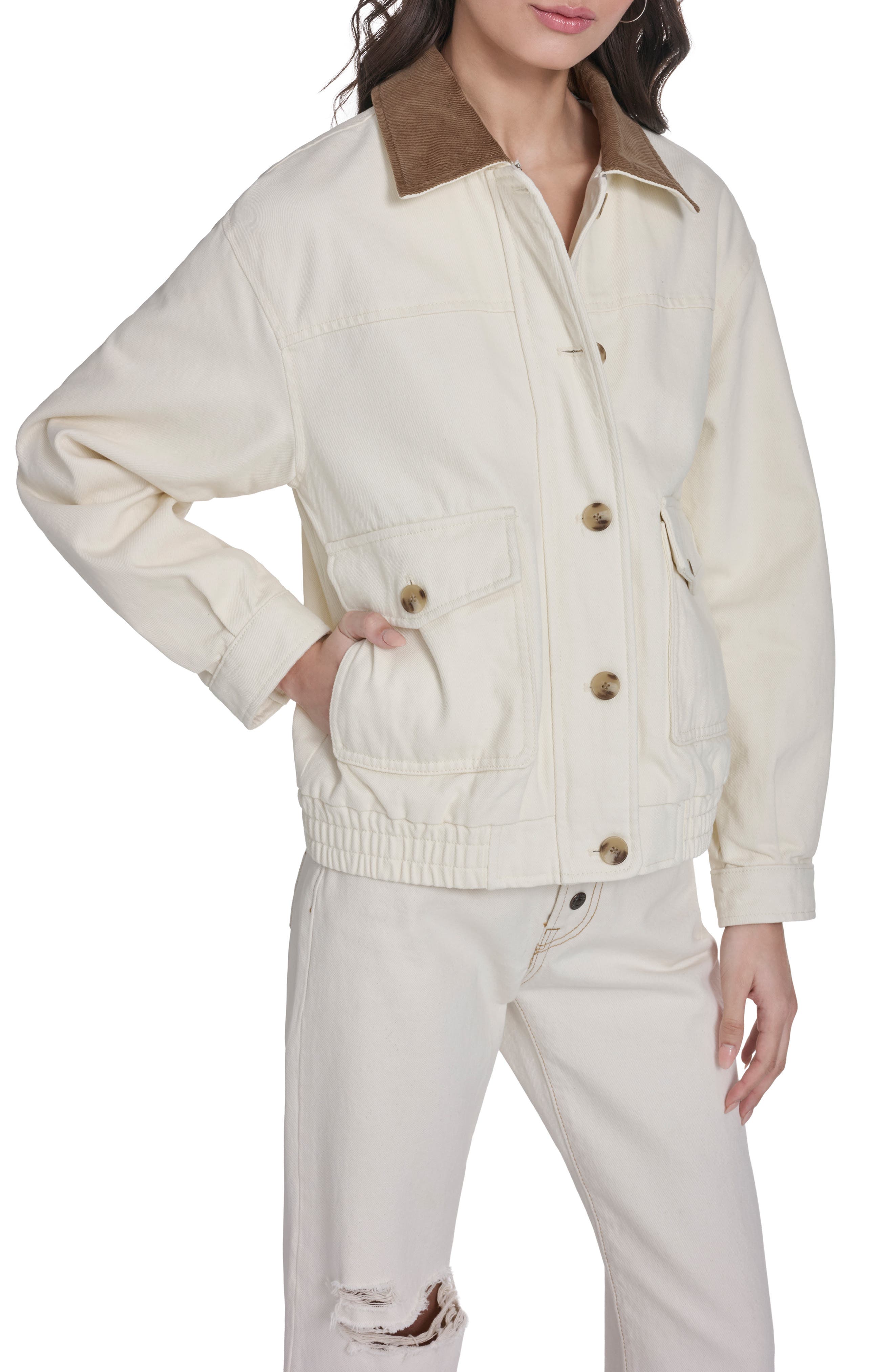 Laydown Denim Utility Jacket - image 3