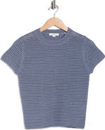 Vince Cotton Crochet Crewneck T-Shirt