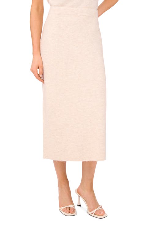 Rib Sweater Midi Skirt