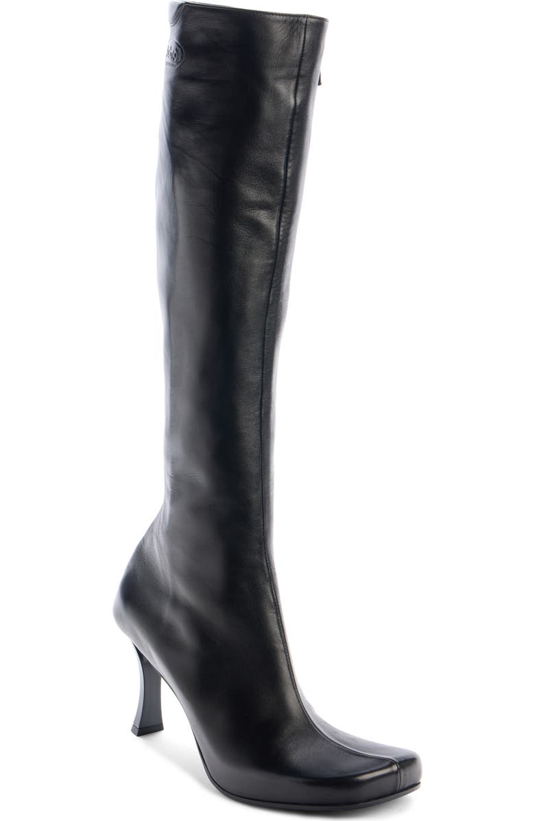Balenciaga x Scholl Knee High Boot, Main, color, Black