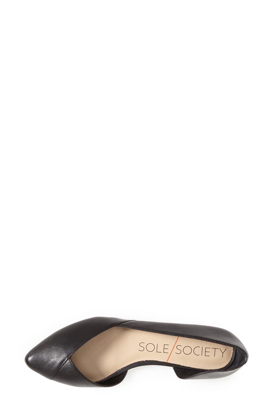 Sole Society 'Danielle' Pointy Toe Flat, Alternate, color, 