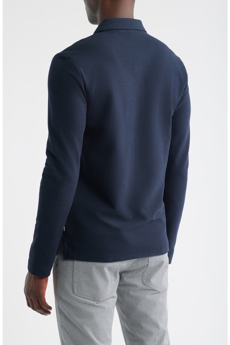 Pleins Long Sleeve Polo, Alternate, color, DARK BLUE