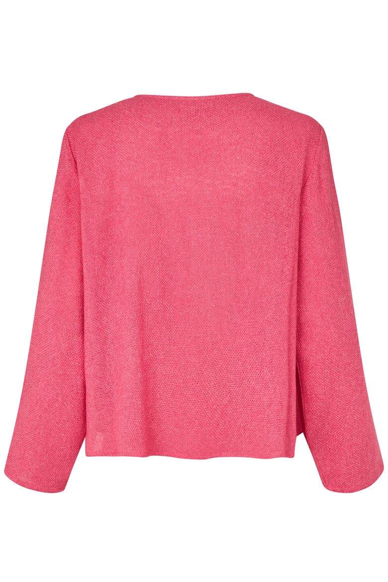 MaJulitta Open Front Cardigan, Alternate, color, Carmine