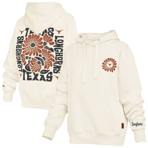 Women's Pressbox  Cream Texas Longhorns Elena Janise Hoodie