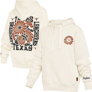 PRESSBOX Women's Pressbox Cream Texas Longhorns Elena Janise Hoodie