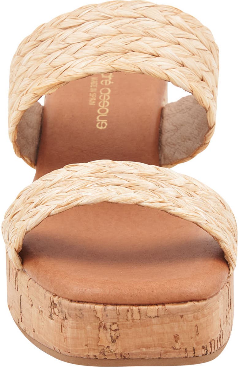 André Assous Cairo Platform Sandal, Alternate, color, Beige