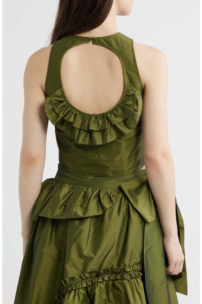 Constance Open Back Top, Alternate, color, OLIVE