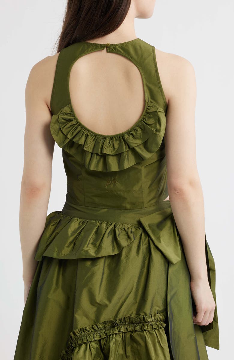 Damson Madder Constance Open Back Top, Alternate, color, Olive