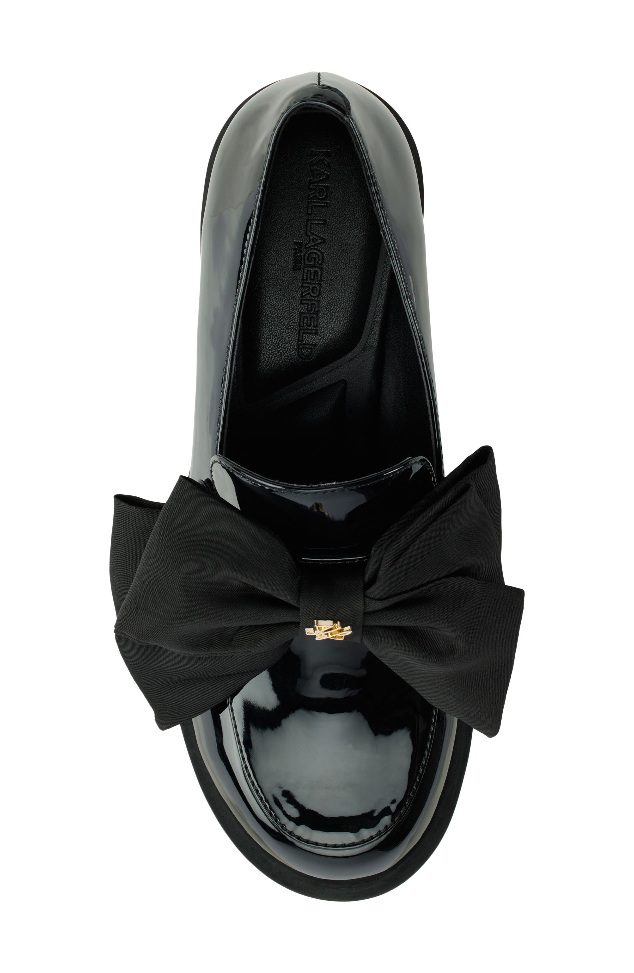 KARL LAGERFELD PARIS Camilia Bow Loafer, Alternate, color, 