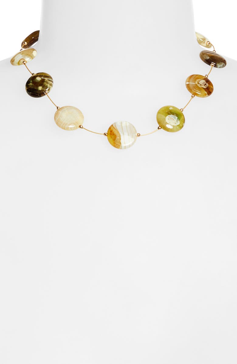 Isshi Swamp Station Necklace, Main, color, 