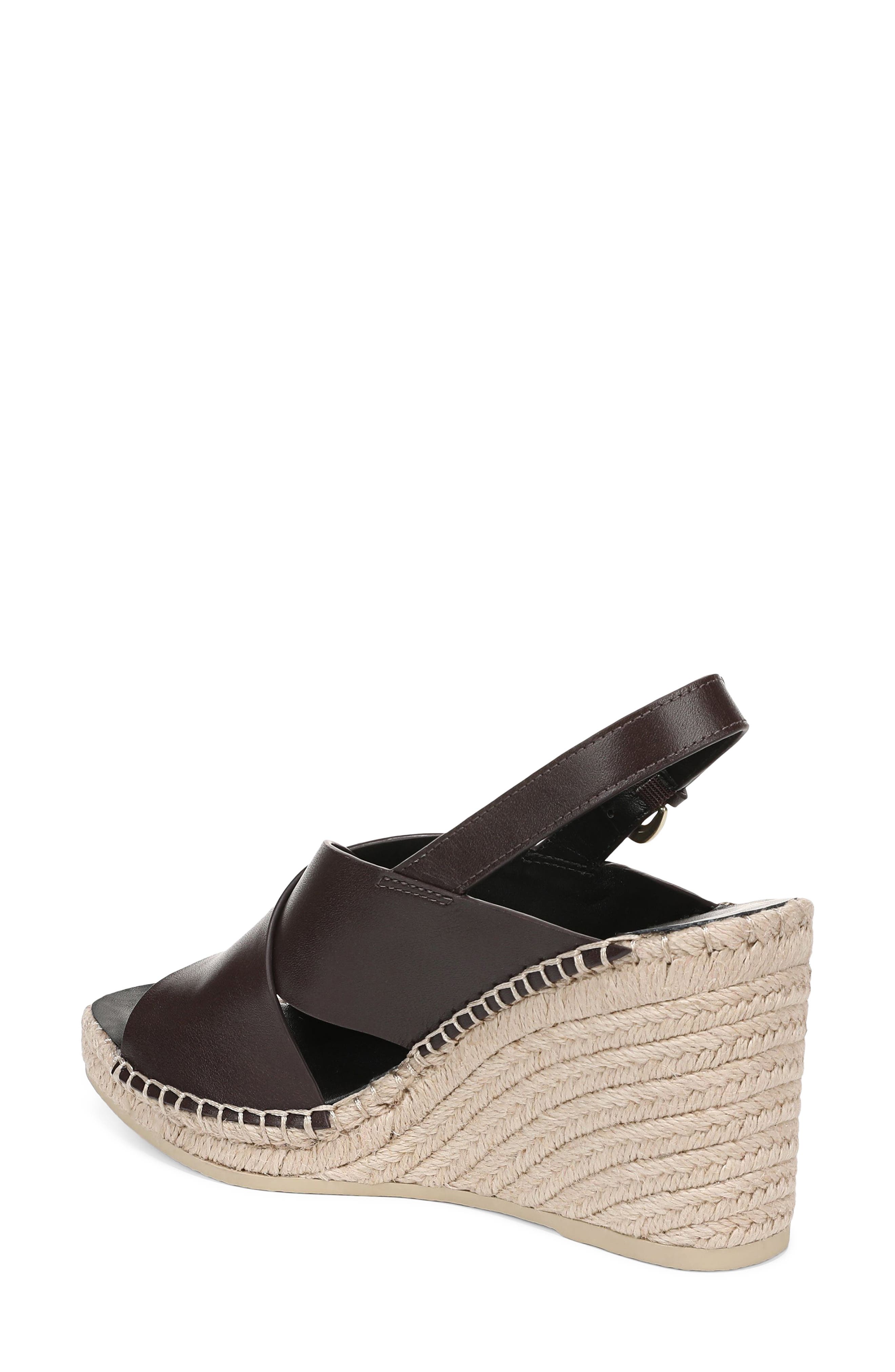 Vince Georgia Espadrille Wedge Sandal, Alternate, color, Ganache