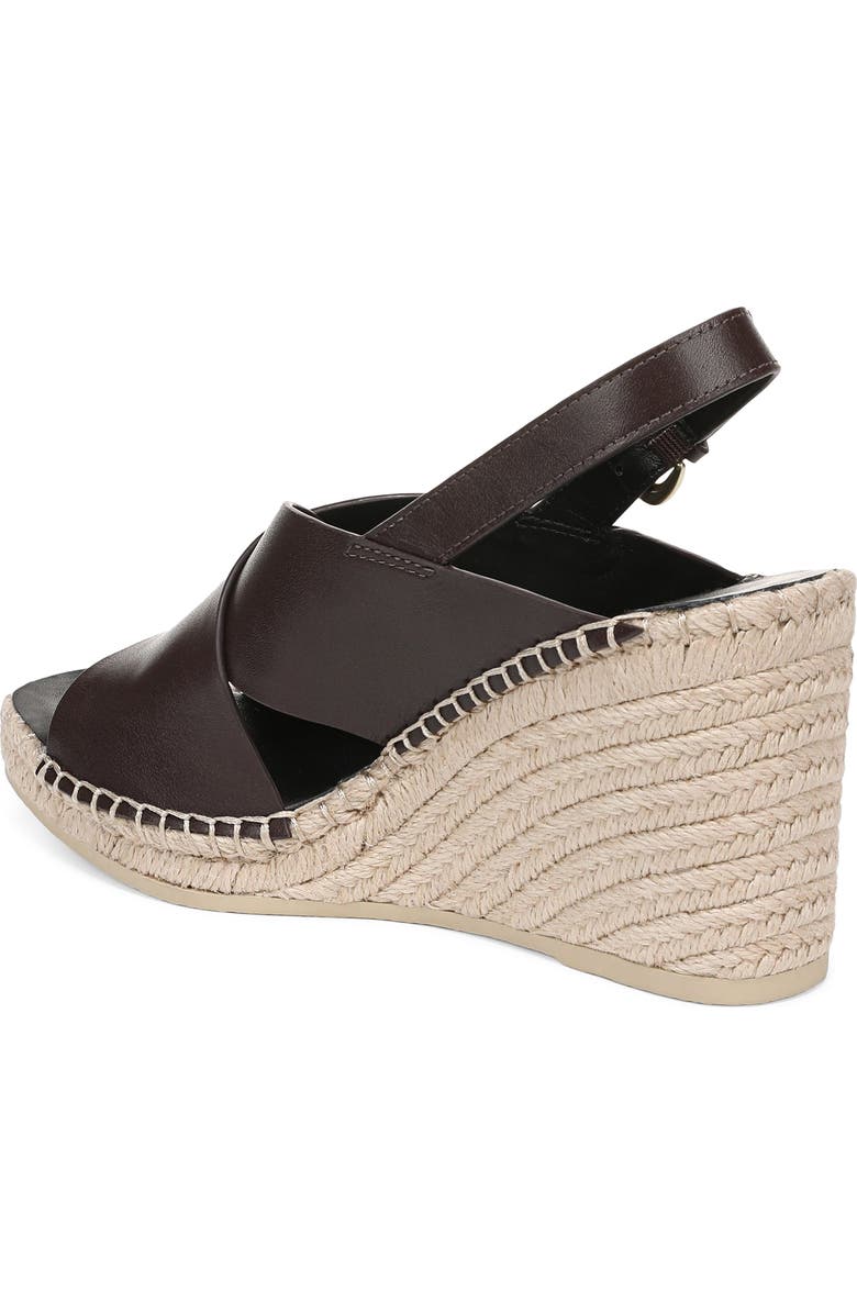 Vince Georgia Espadrille Wedge Sandal, Alternate, color, Ganache